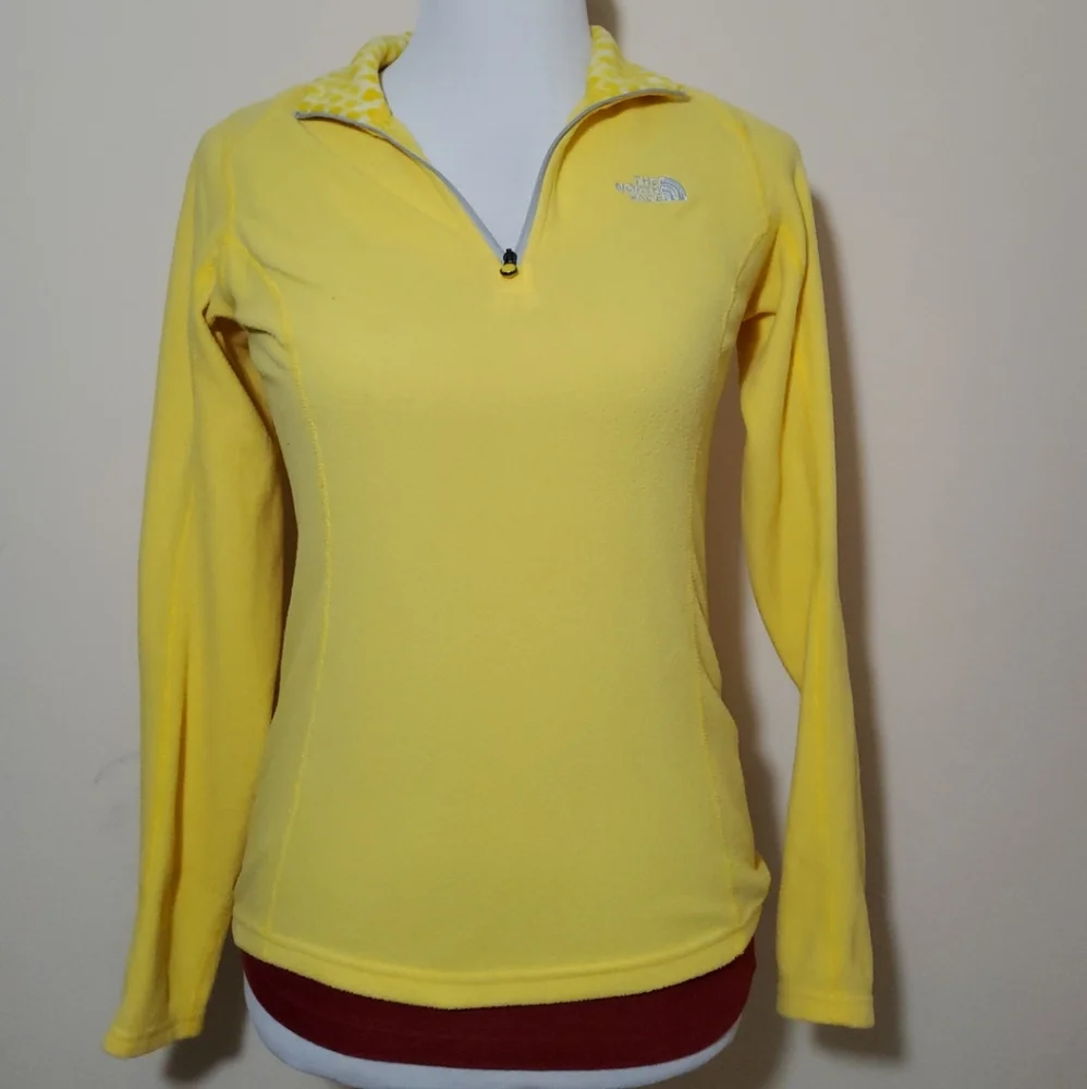 The North Face Woman Yellow Pullover xsmall - Picture 1 of 4